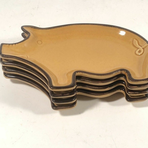 Piggy cocktail plates 4 (Napa style) - Picture 4 of 4